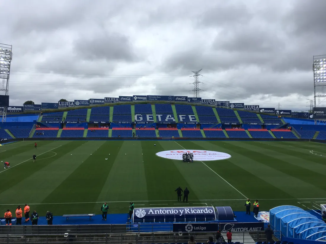 Estadio Coliseum de Getafe, archivo de 2018. No corresponde al partido disputado en Craiova.