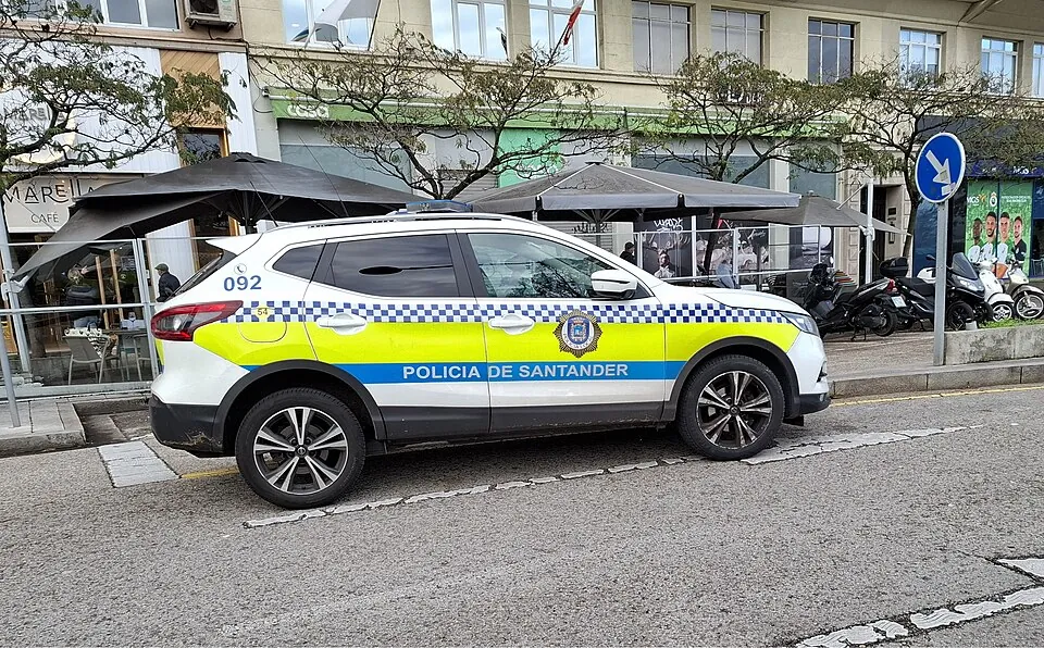Vehículo de la Policía Local de Santander, archivo de 2024. No corresponde a este suceso.
